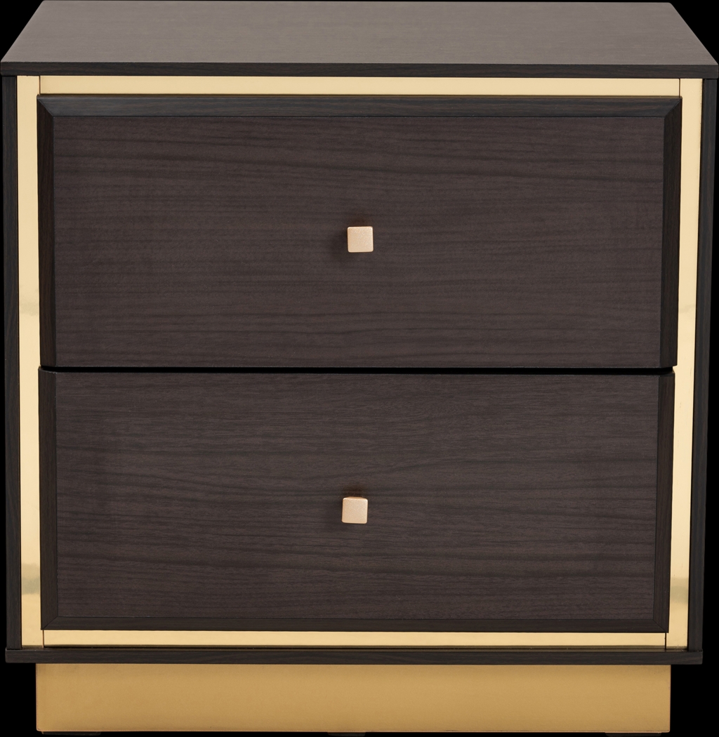 Aralena Dark Brown Nightstand - Thumbnail - Image 4