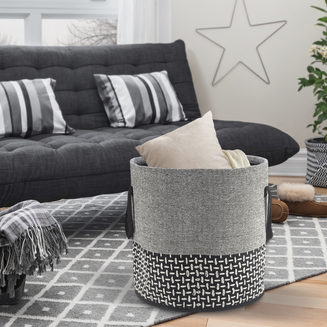 Aralet Gray/White Basket - Thumbnail - Image 2