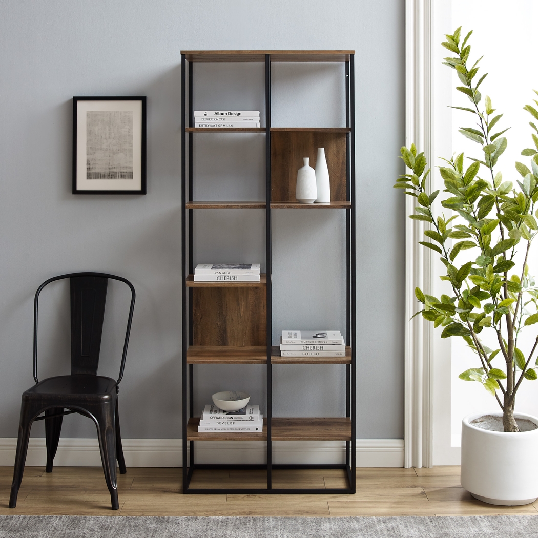 Aralia Brown Bookcase - Thumbnail - Image 6