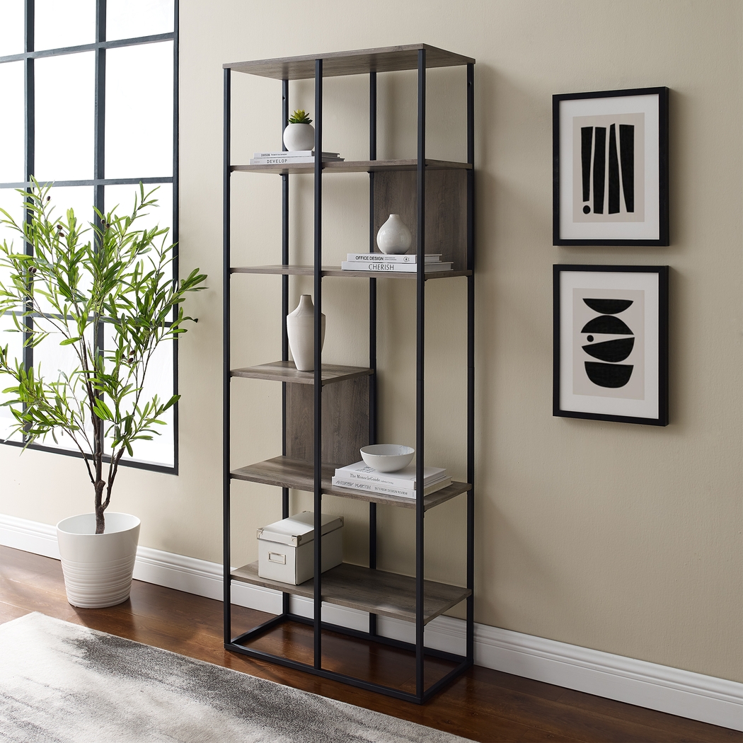 Aralia Gray Bookcase - Thumbnail - Image 5