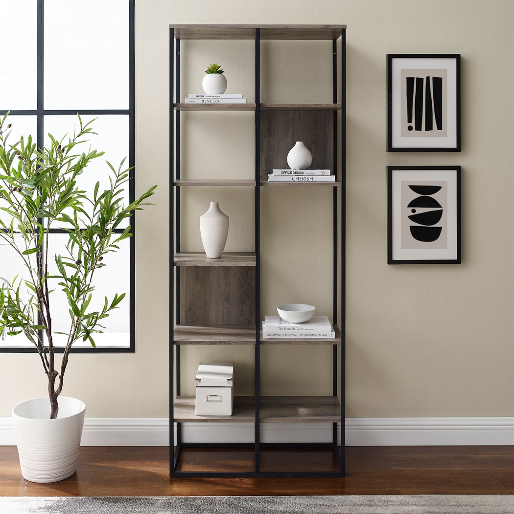 Aralia Gray Bookcase - Thumbnail - Image 6