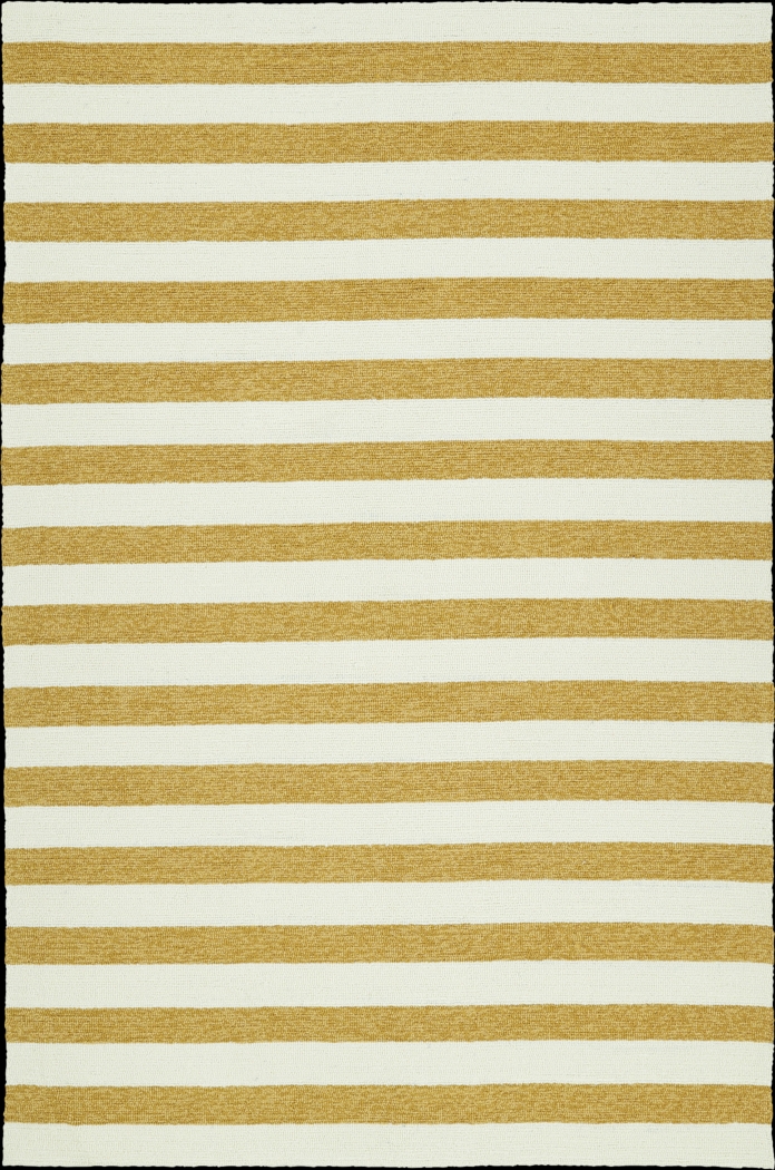 Araminta Gold 5' x 7'6 Indoor/Outdoor Rug - Thumbnail - Image 1