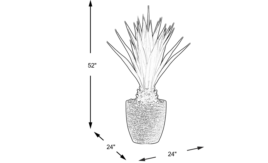 Dimension Image. Please refer to the Dimension Tab on this page for dimension details.