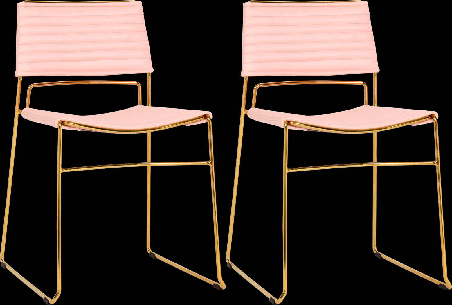 Arapho Pink Dining Chair, Set of 2 - Thumbnail - Image 1