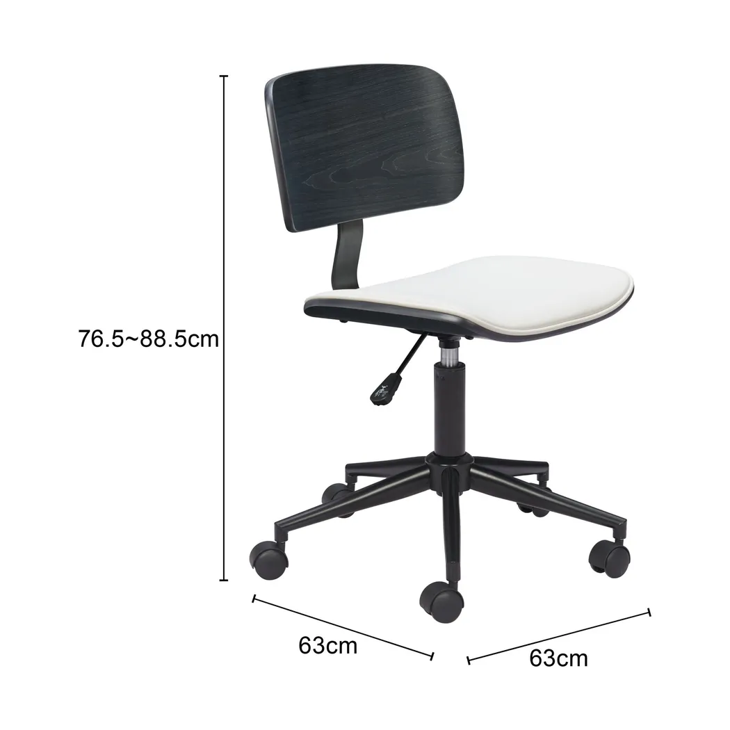 Arash White Office Chair - Thumbnail - Image 3