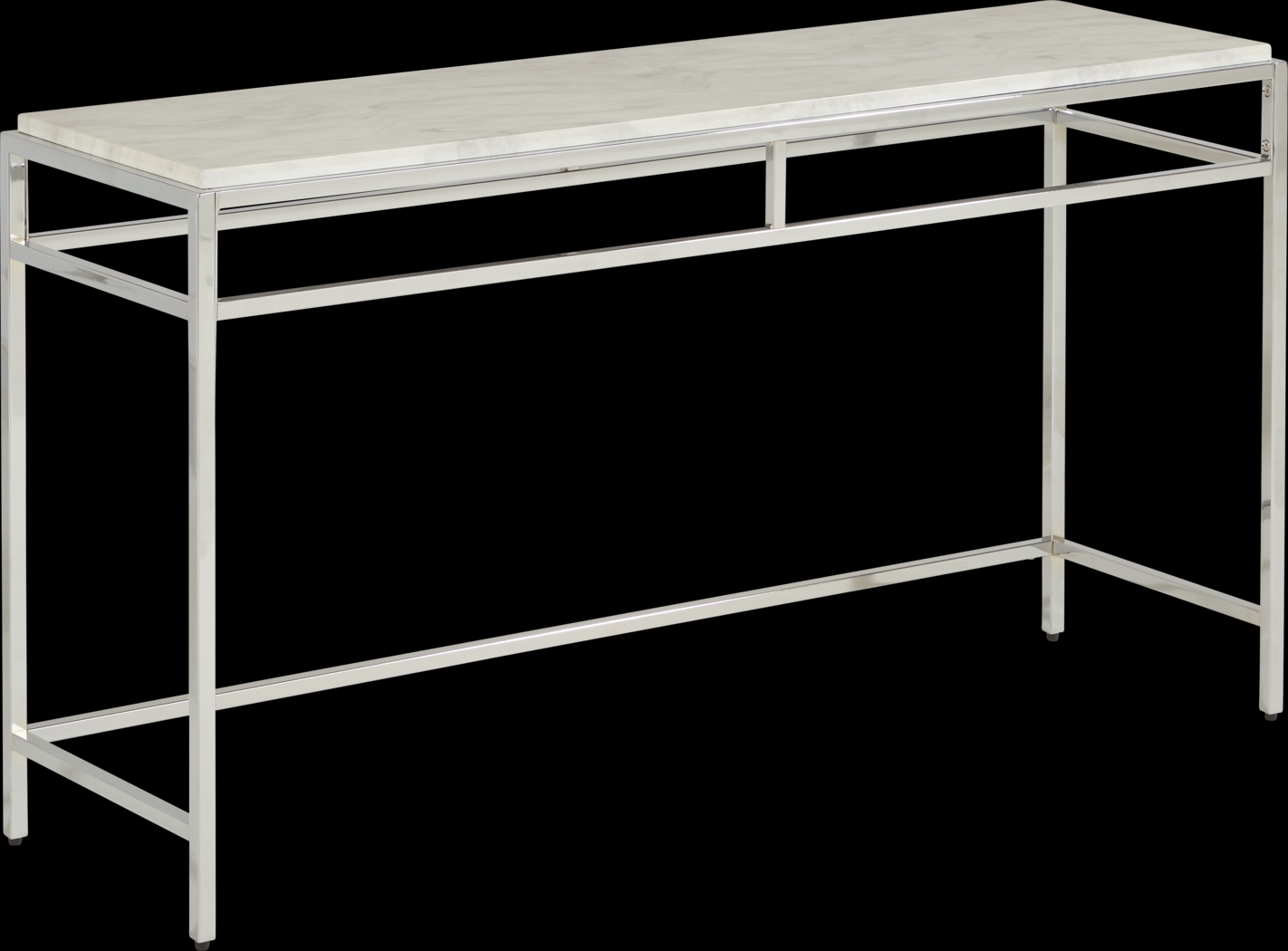Aravale White Sofa Table - Thumbnail - Image 1