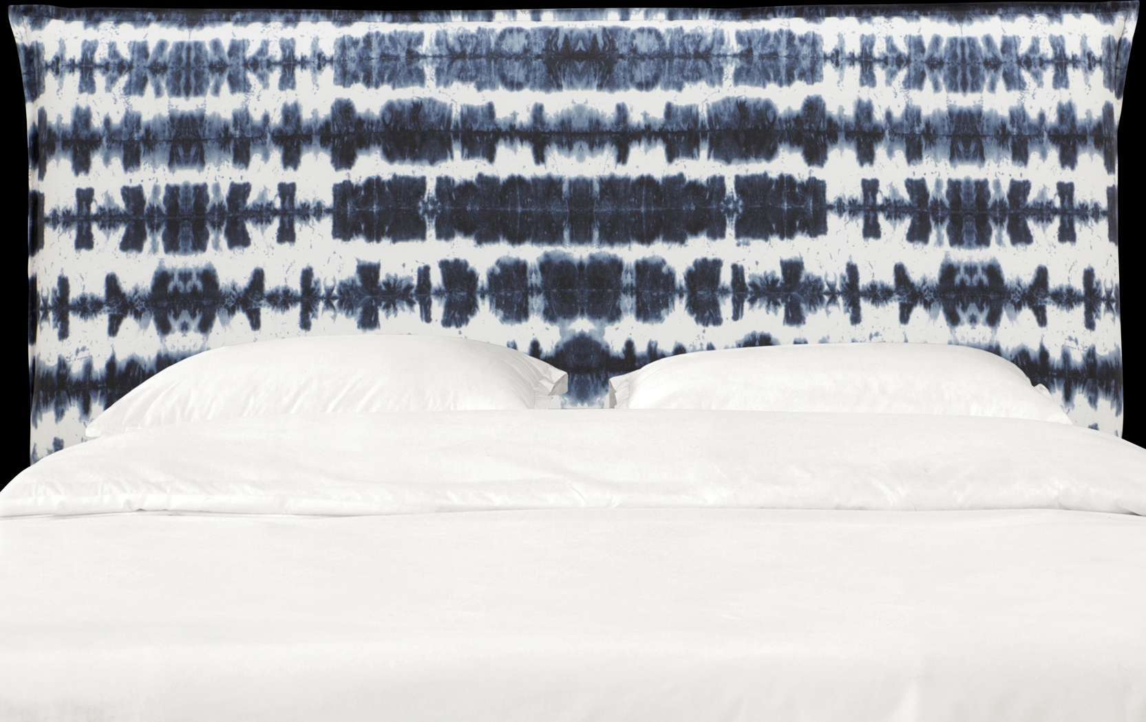 Aravis Navy Queen Upholstered Headboard - Thumbnail - Image 2