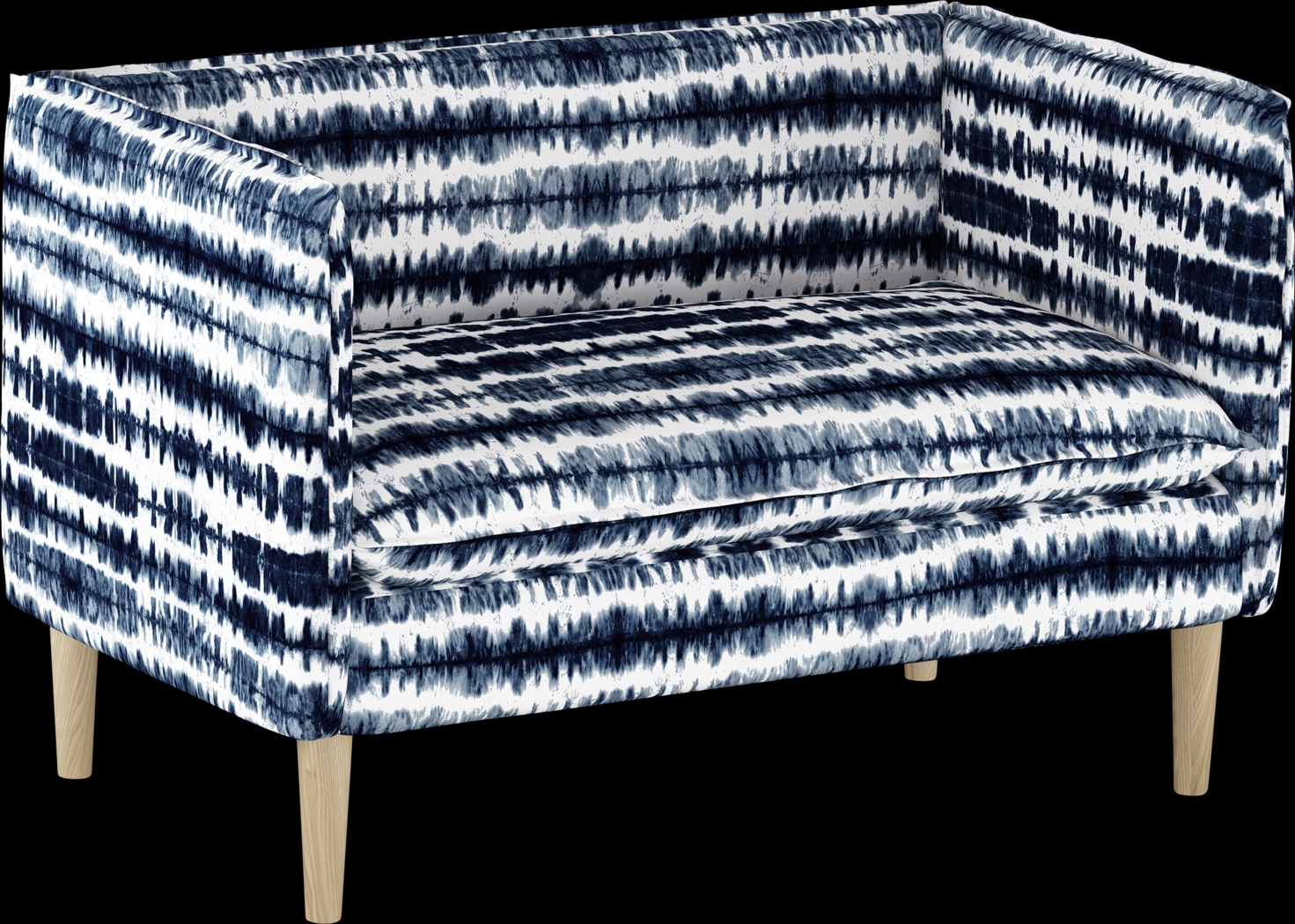 Aravis Navy Settee - Thumbnail - Image 1