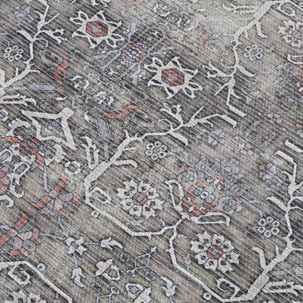 Arbelle Gray 2'7 x 10' Machine Washable Rug - Thumbnail - Image 3