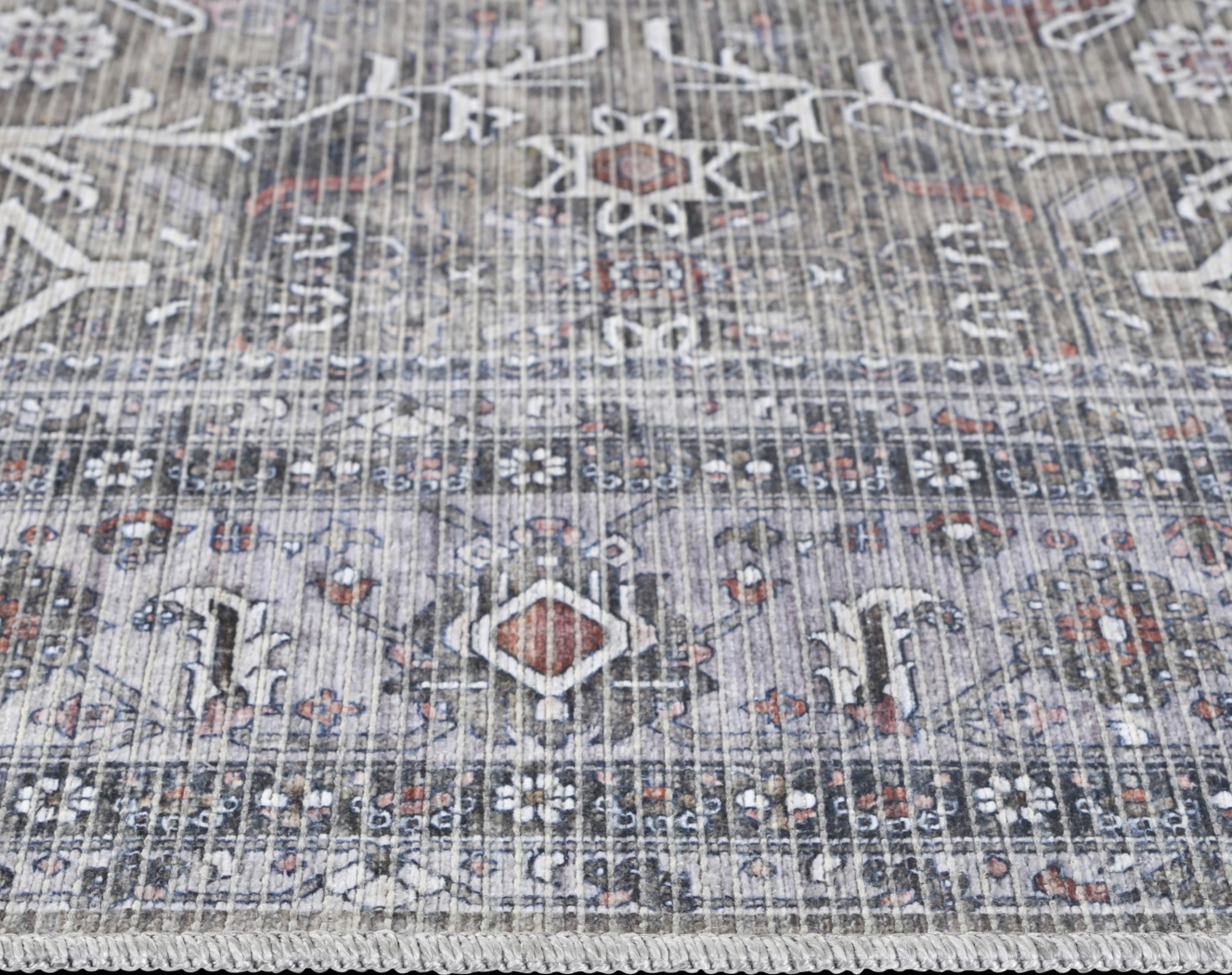 Arbelle Gray 2'7 x 10' Machine Washable Rug - Thumbnail - Image 8