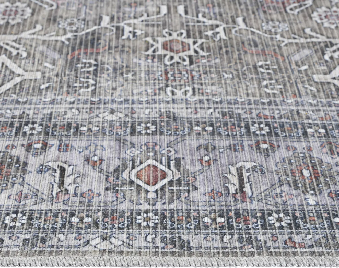 Arbelle Gray 9'2 x 11'9 Machine Washable Rug - Thumbnail - Image 8