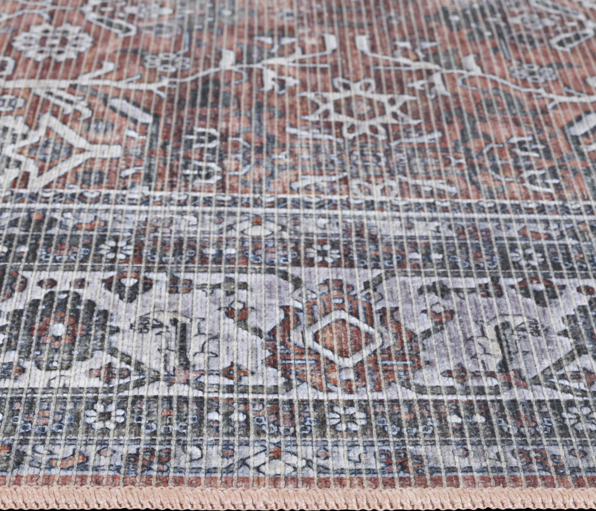 Arbelle Red 2'7 x 10' Machine Washable Rug - Thumbnail - Image 6