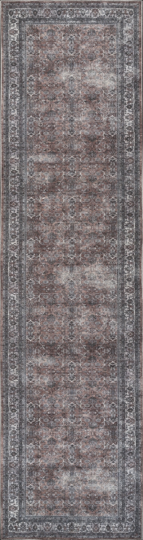 Arbelle Red 2'7 x 10' Machine Washable Rug - Thumbnail - Image 1