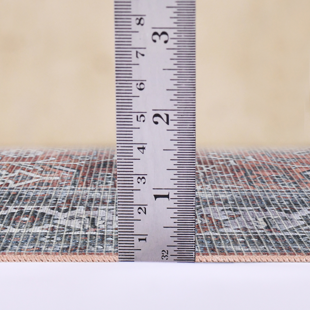 Arbelle Red 5'3 x 7'6 Machine Washable Rug - Thumbnail - Image 8