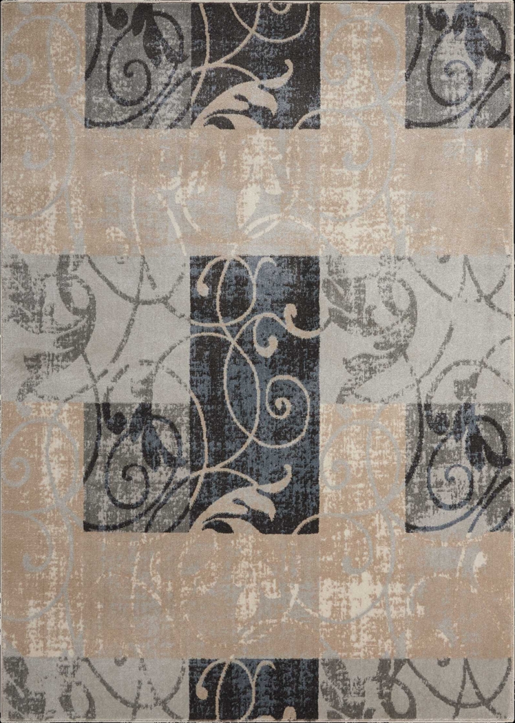 Arbor Blocks Beige 5'3 x 7'3 Rug - Thumbnail - Image 1
