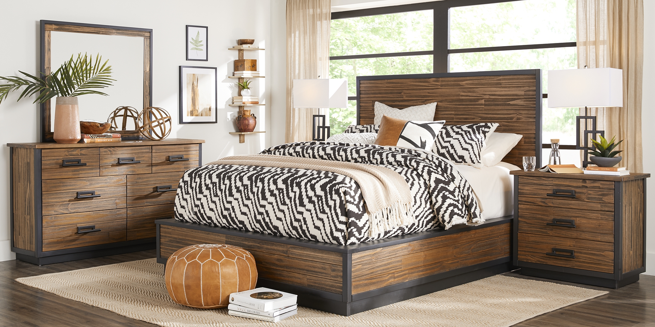 Arbor Trail Brown 8 Pc Queen Panel Bedroom - Thumbnail - Image 1