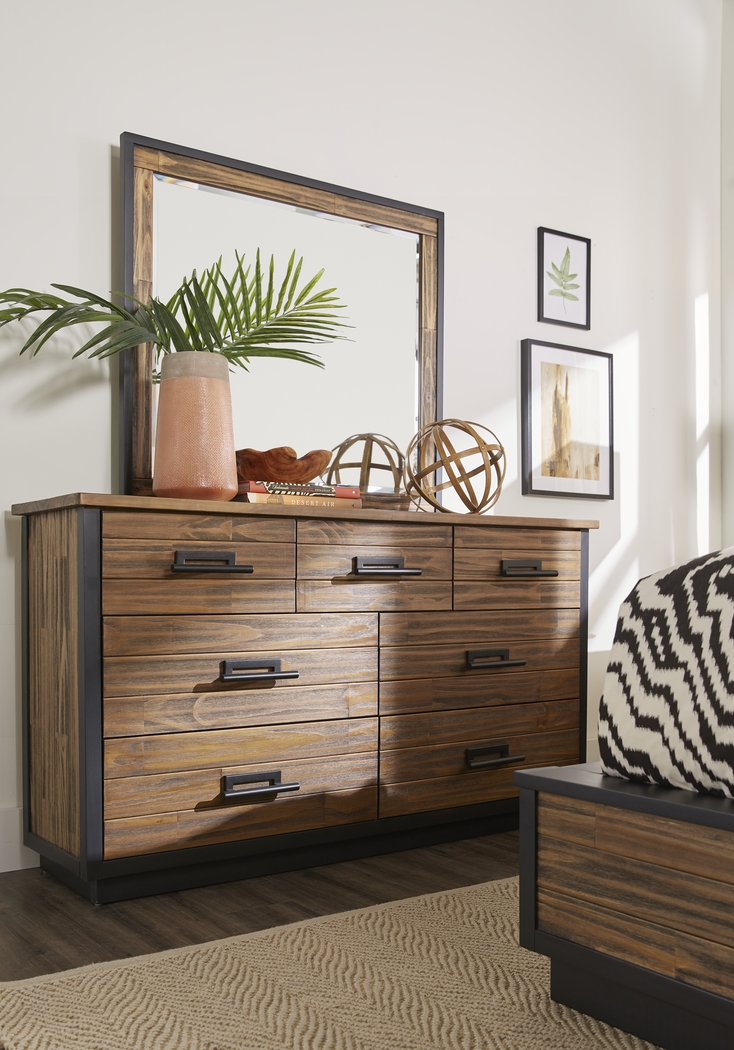 Arbor Trail Brown 7 Pc Queen Panel Bedroom - Thumbnail - Image 5