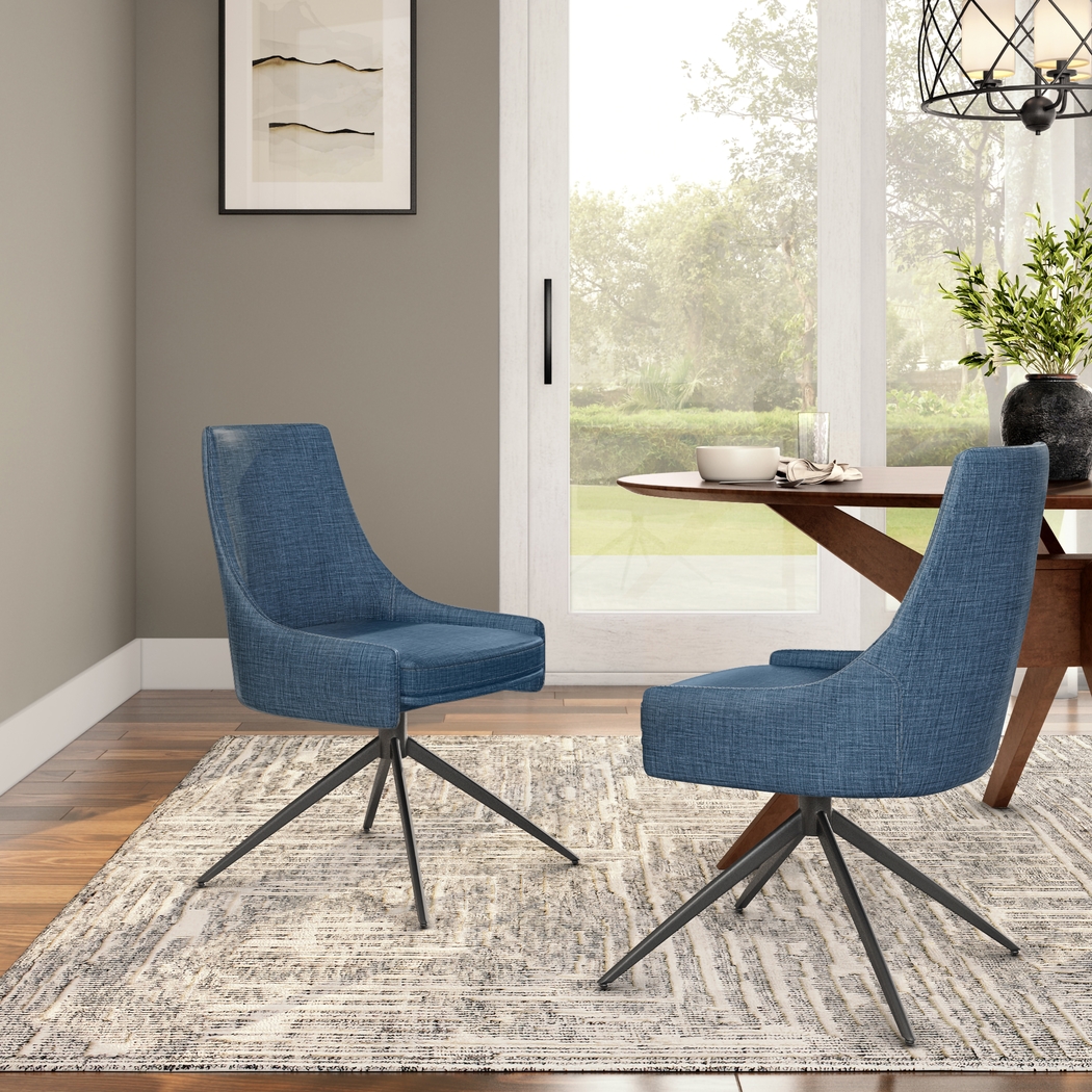 Arboredge Blue Side Chair - Thumbnail - Image 2