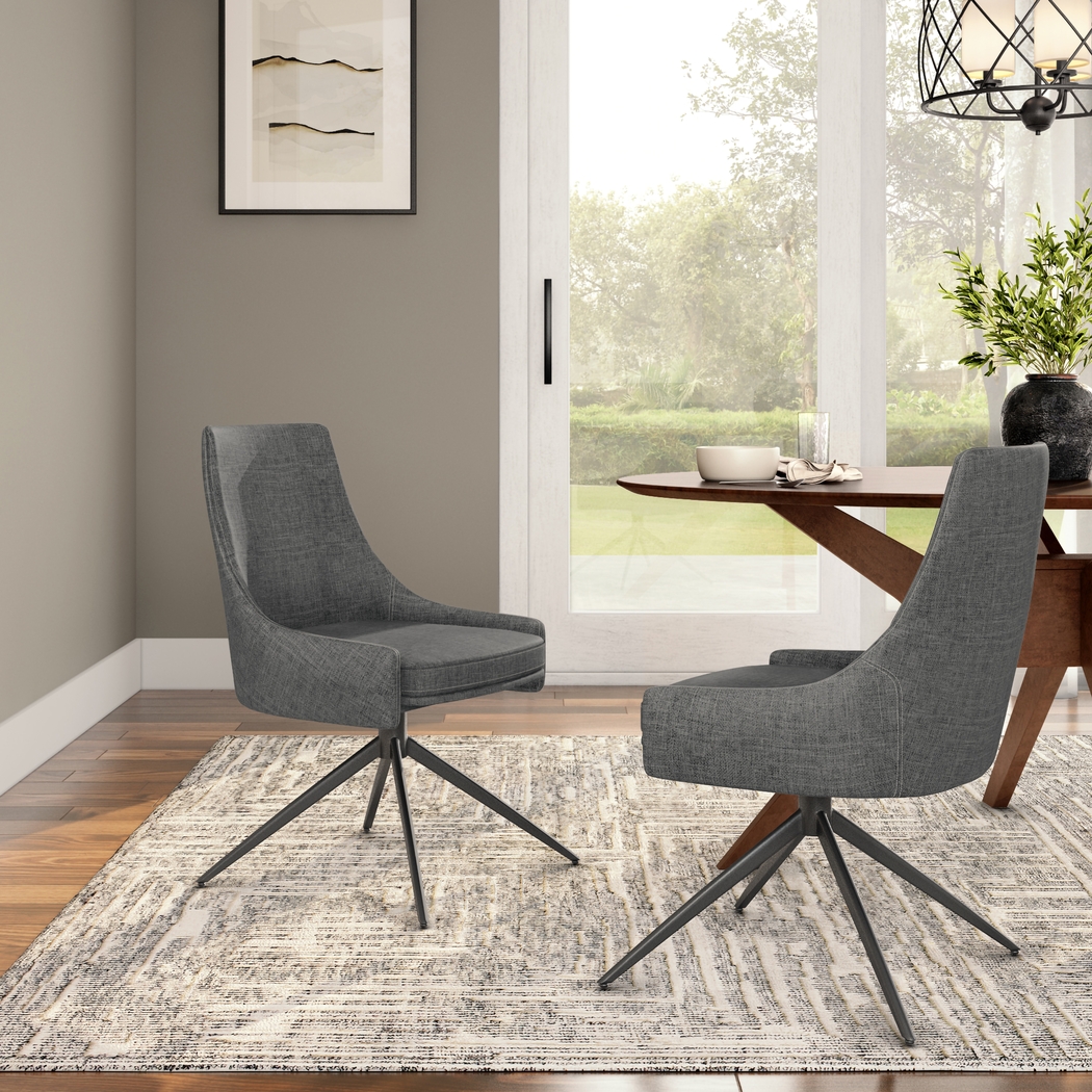 Arboredge Charcoal Side Chair - Thumbnail - Image 2