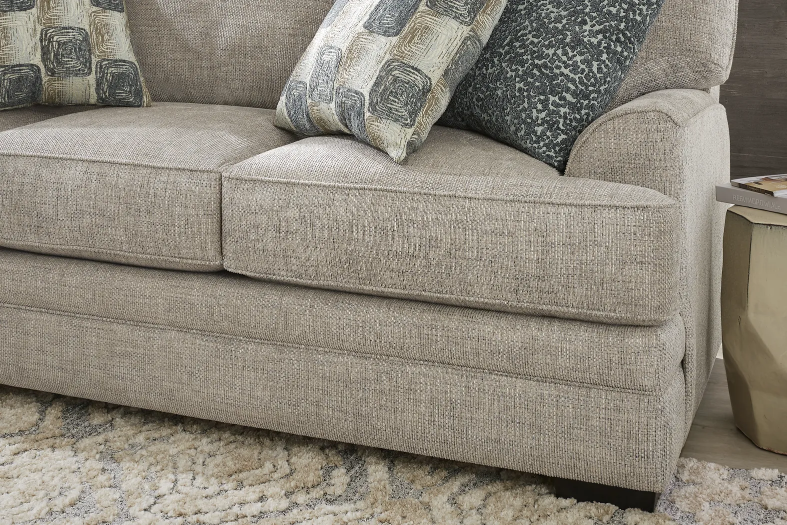 Arbour Hill Dove 7 Pc Living Room with Gel Foam Sleeper Sofa - Thumbnail - Image 7