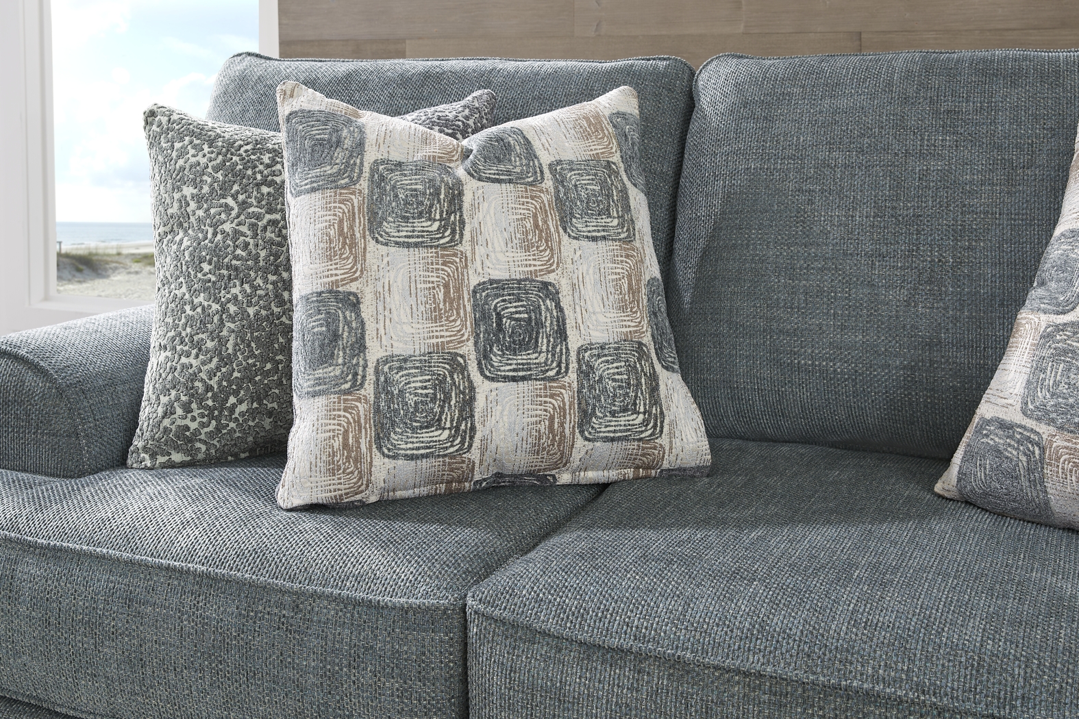 Arbour Hill Marine 7 Pc Living Room with Gel Foam Sleeper Sofa - Thumbnail - Image 4