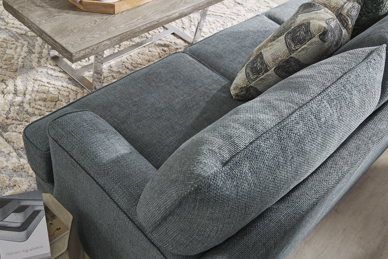 Arbour Hill Marine 7 Pc Living Room with Gel Foam Sleeper Sofa - Thumbnail - Image 6