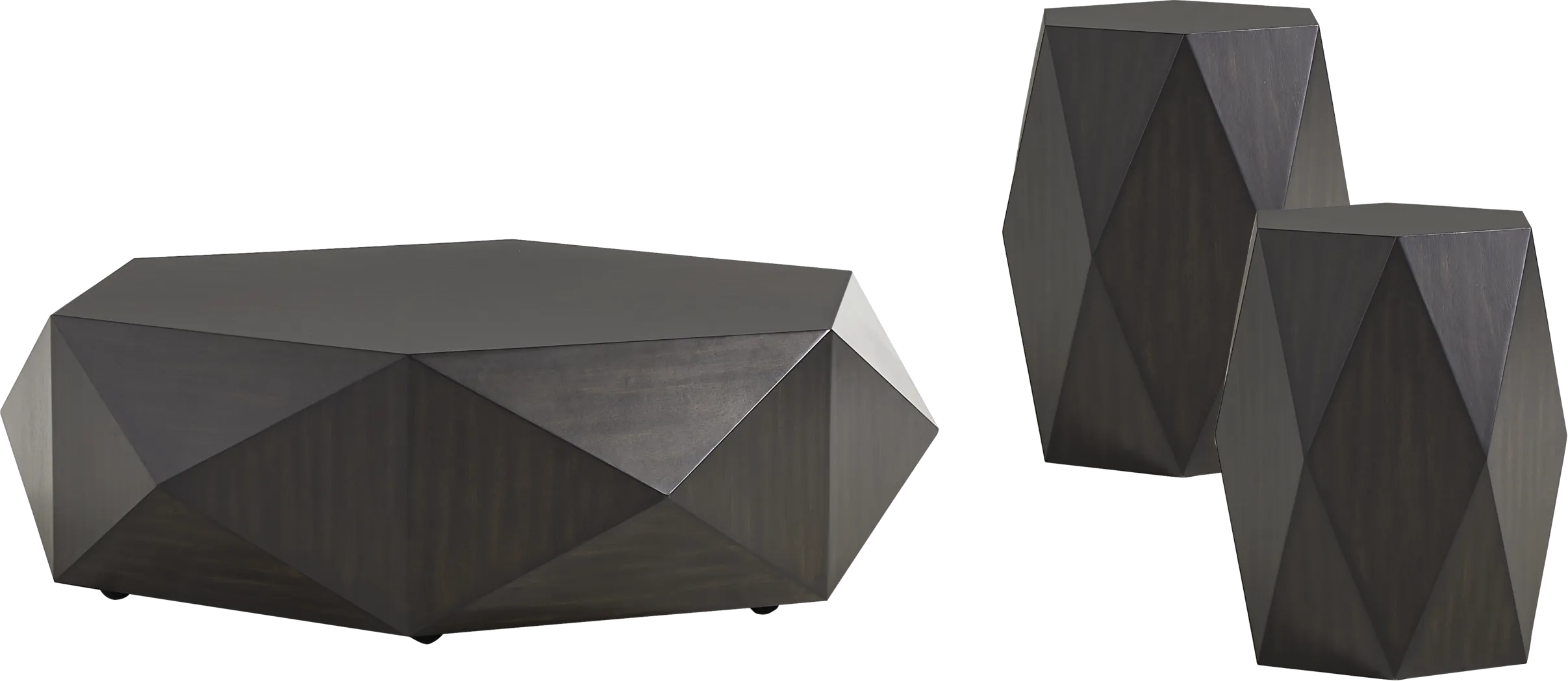 Arcadia Black 3 Pc Table Set - Thumbnail - Image 1