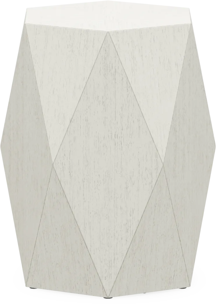 Arcadia White End Table - Thumbnail - Image 1