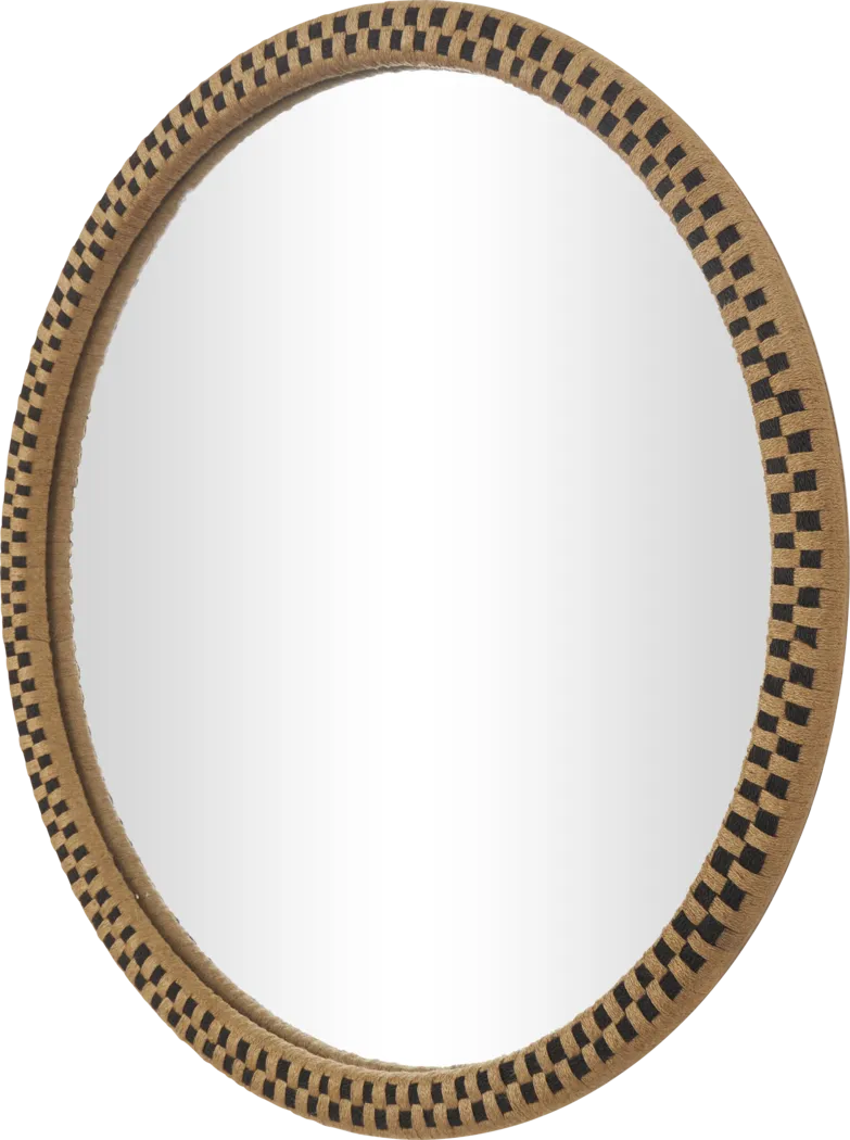 Arcanesys Brown Round Wall Mirror - Thumbnail - Image 7