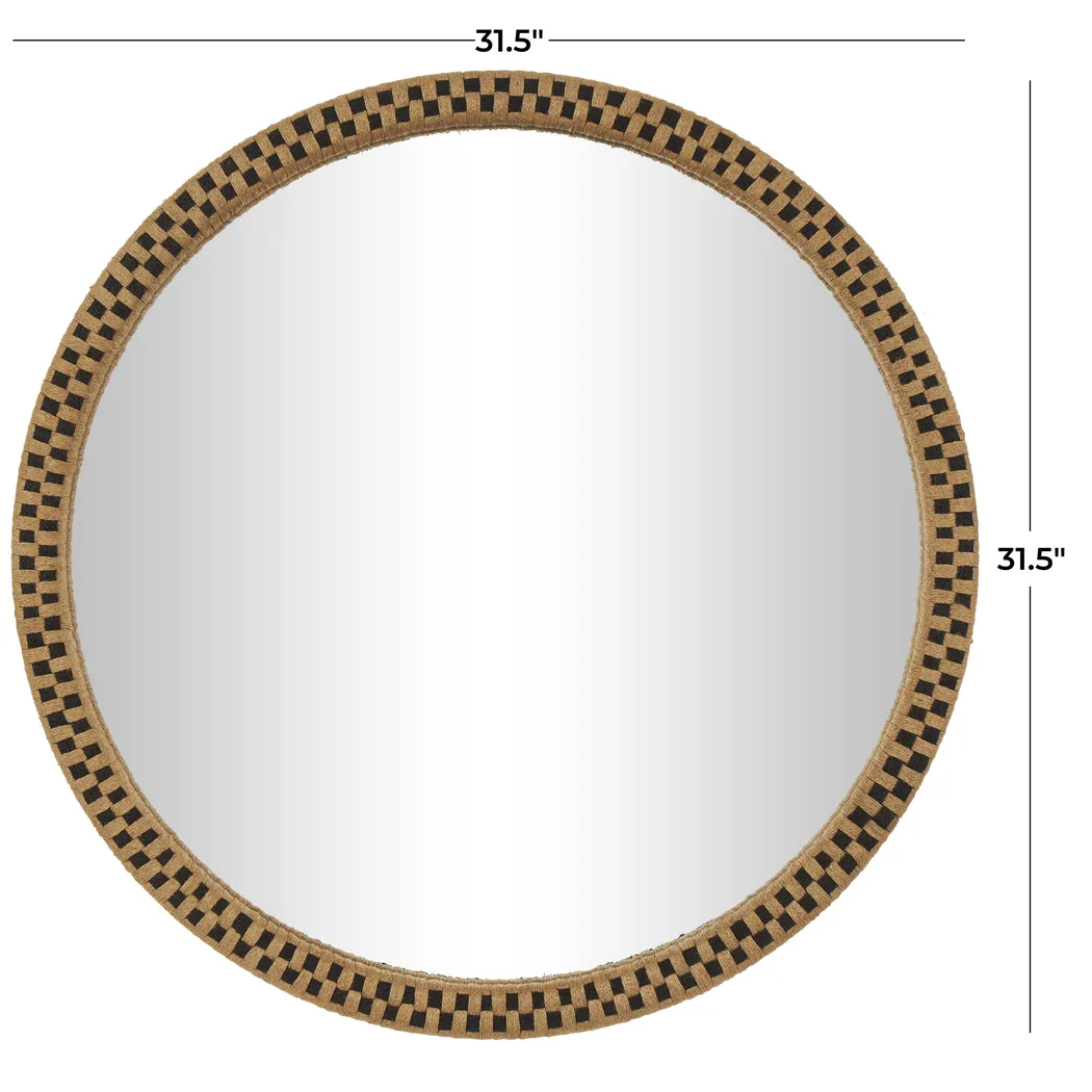 Arcanesys Brown Round Wall Mirror - Thumbnail - Image 9