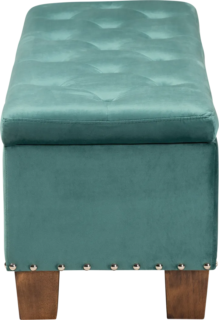 Arcanet Teal Storage Bench - Thumbnail - Image 7