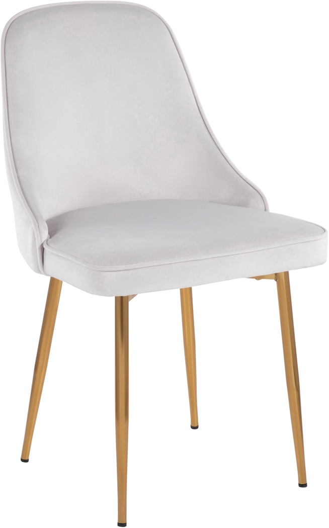 Arcellan White Side Chair, Set of 2 - Thumbnail - Image 2
