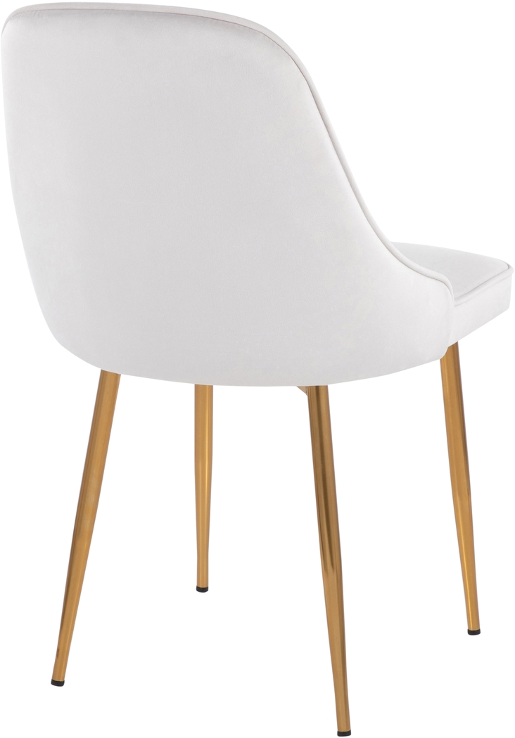 Arcellan White Side Chair, Set of 2 - Thumbnail - Image 4