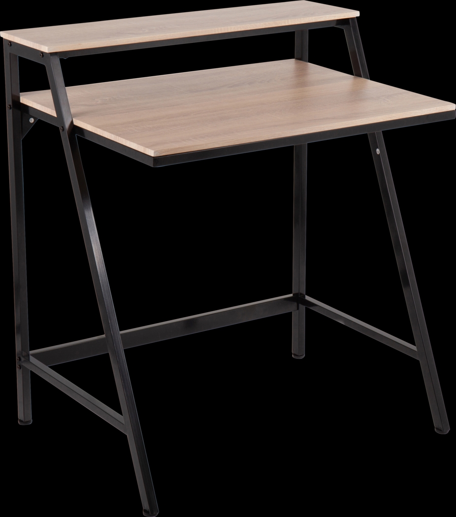 Arch Hill Natural Black Desk - Thumbnail - Image 1