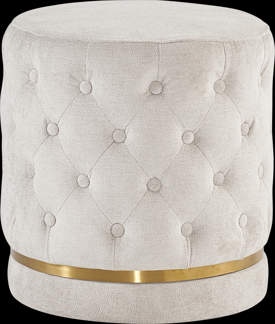 Archana Cream Ottoman - Thumbnail - Image 1