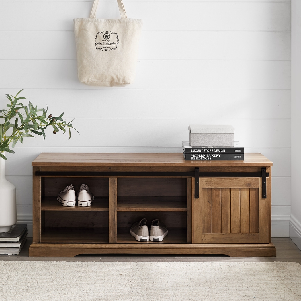 Archdale Brown Accent Bench - Thumbnail - Image 5