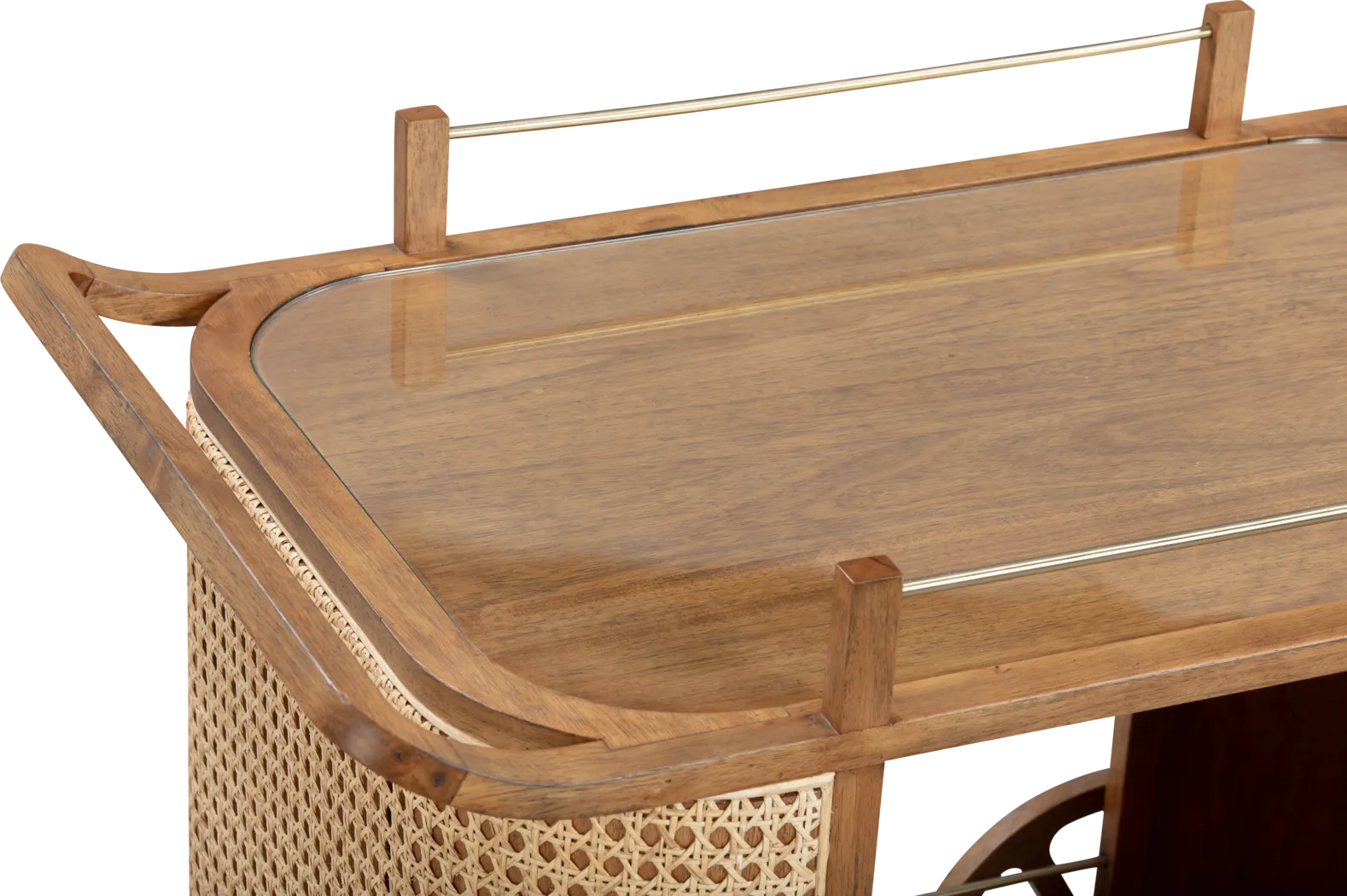 Archelle Brown Bar Cart - Thumbnail - Image 5