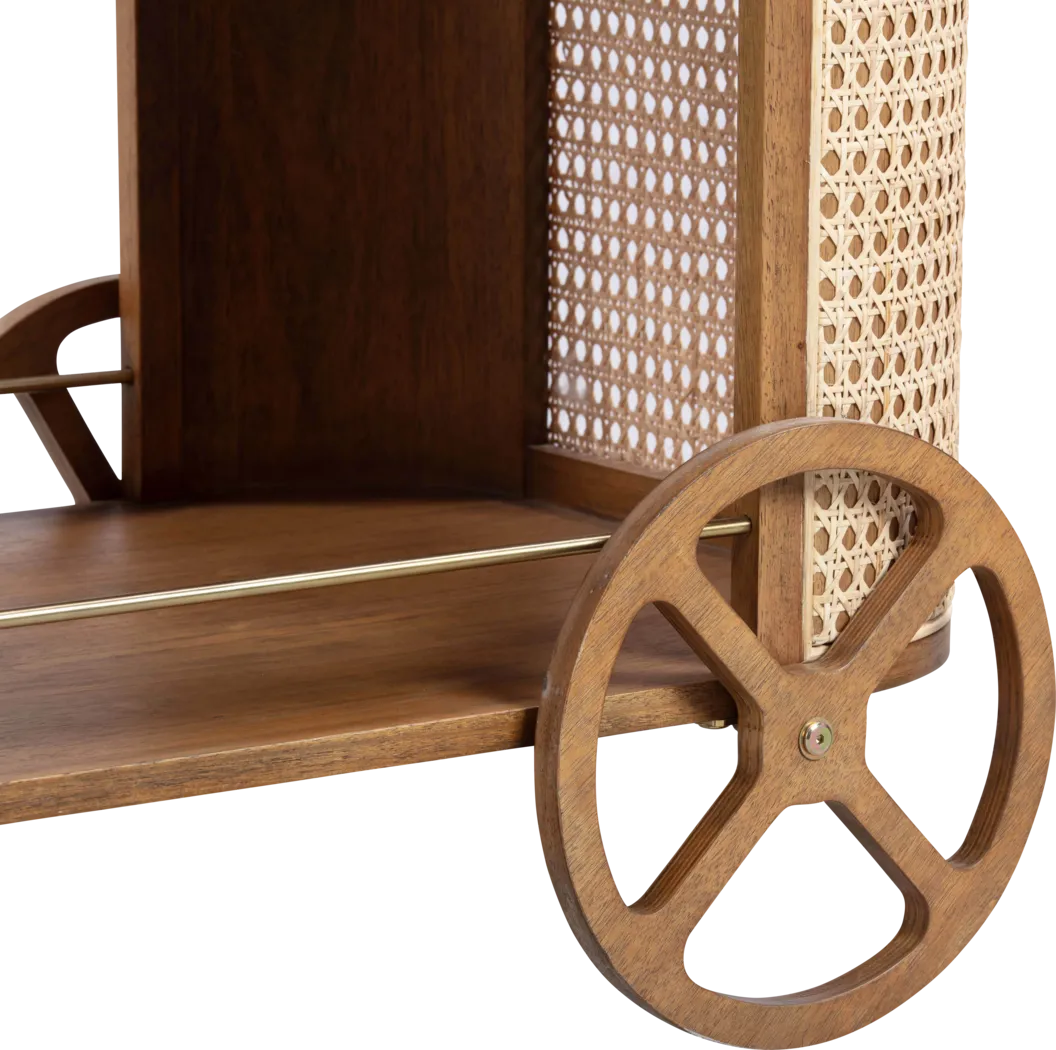 Archelle Brown Bar Cart - Thumbnail - Image 7