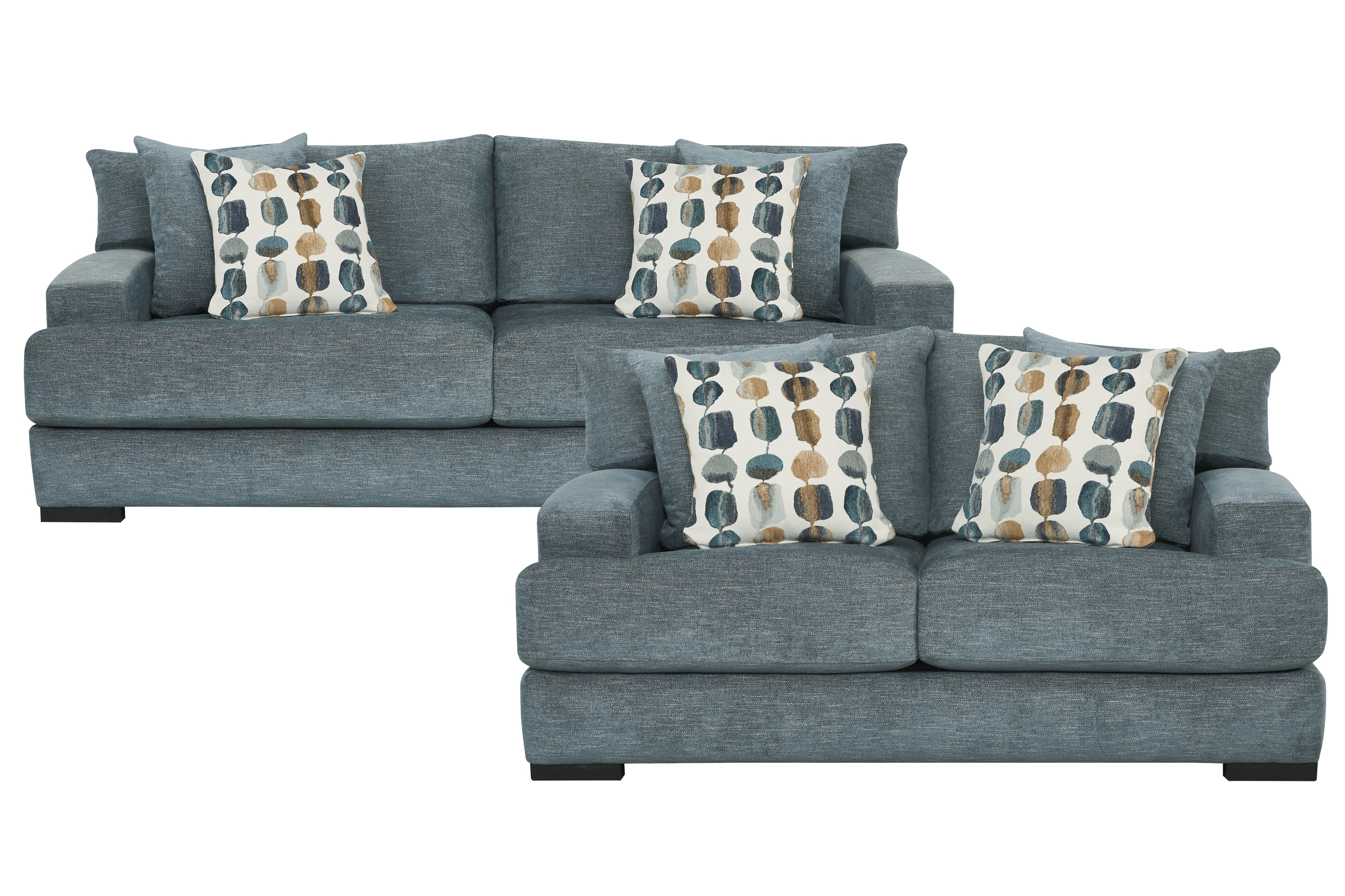 Archer Blue 2 Pc Living Room - Thumbnail - Image 1