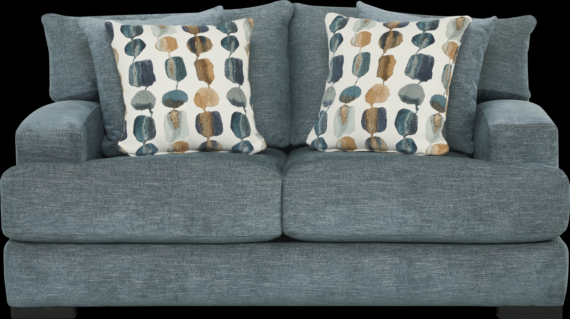 Archer Blue Loveseat - Thumbnail - Image 1