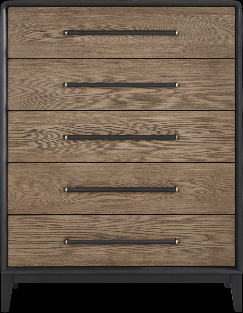 Archer Grove Black 5 Pc Queen Upholstered Bedroom - Thumbnail - Image 5