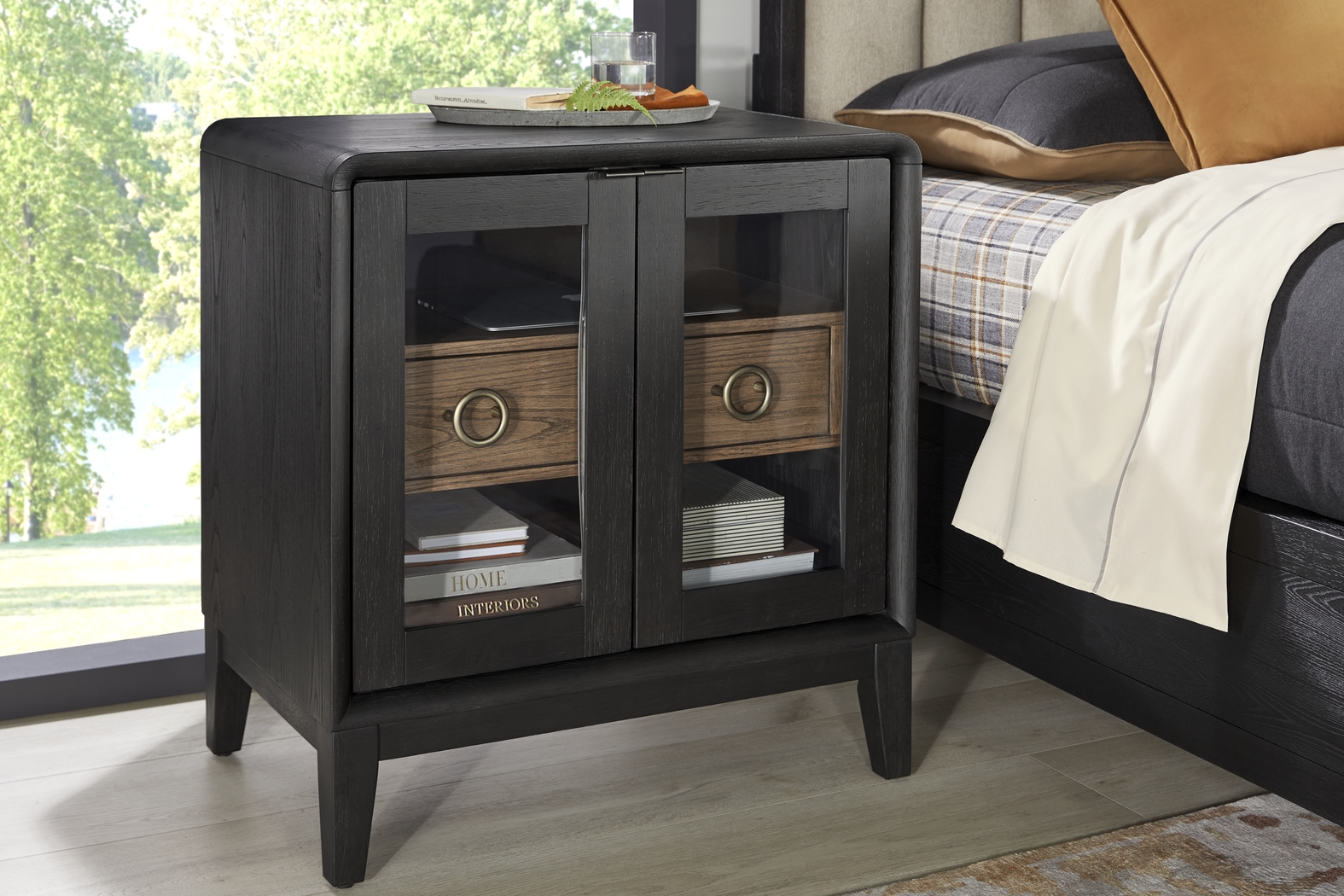 Archer Grove Black Nightstand - Thumbnail - Image 3