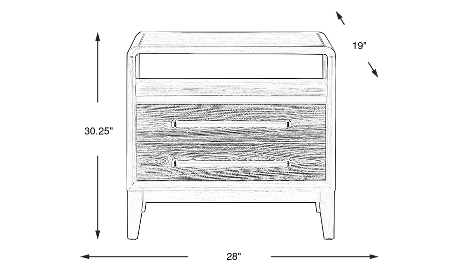 Dimension Image. Please refer to the Dimension Tab on this page for dimension details.