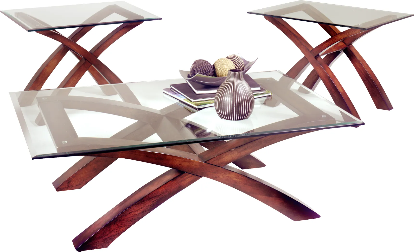 Archer Walnut 3 Pc Table Set - Thumbnail - Image 1
