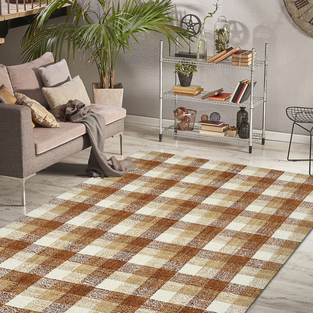 Arcton Orange 8' x 10' Rug - Thumbnail - Image 2