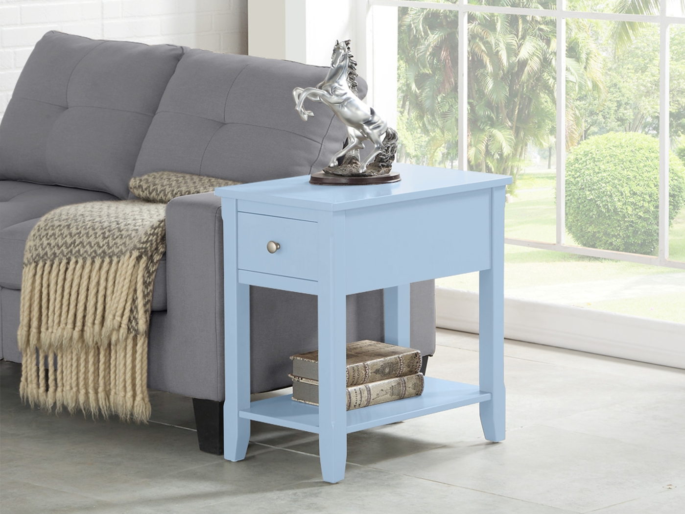 Ardale Blue Accent Table - Thumbnail - Image 2