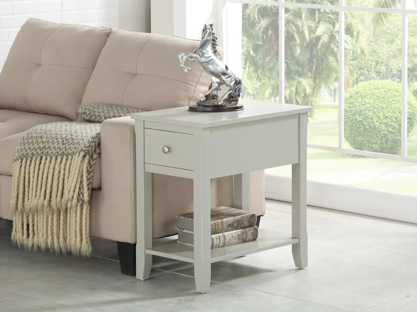 Ardale Gray Accent Table - Thumbnail - Image 2