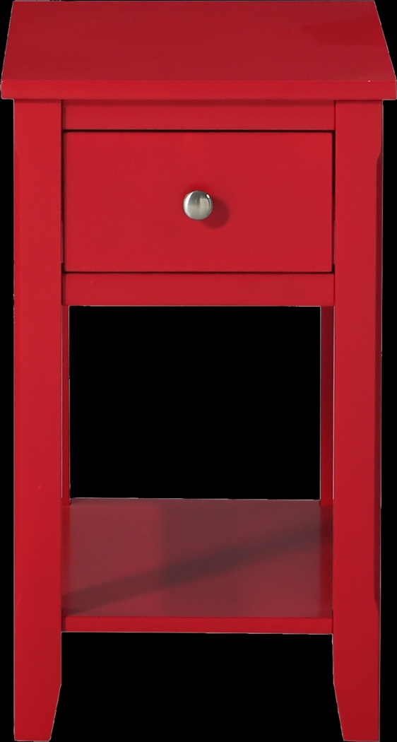 Ardale Red Accent Table - Thumbnail - Image 3