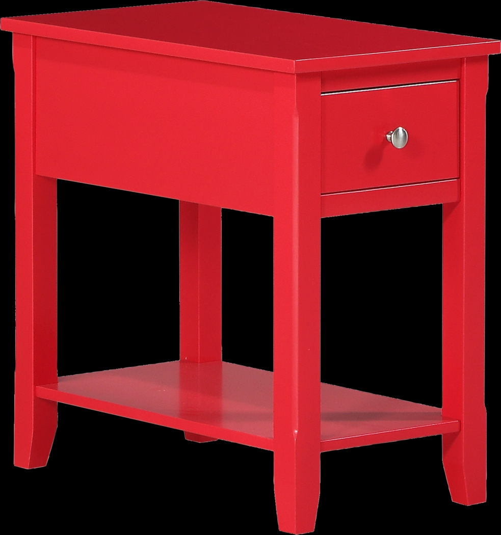 Ardale Red Accent Table - Thumbnail - Image 1