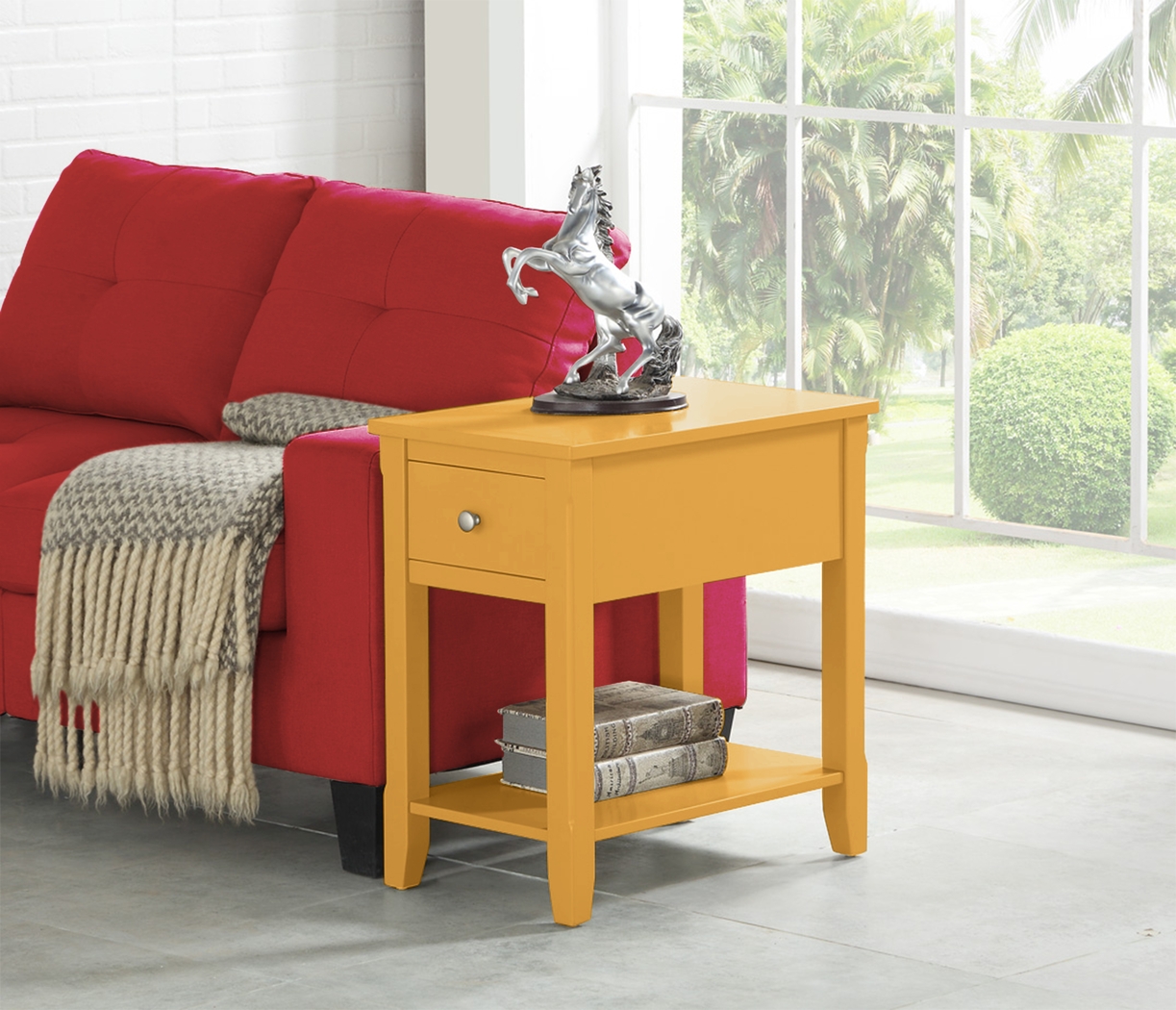 Ardale Yellow Accent Table - Thumbnail - Image 2